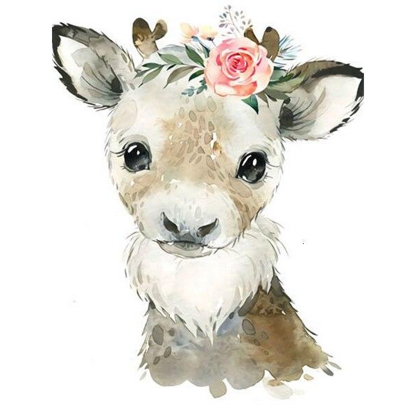 Broderie Diamant Vache pour Enfant