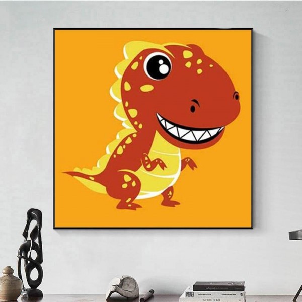 Broderie Diamant T-Rex Rose - Enfant