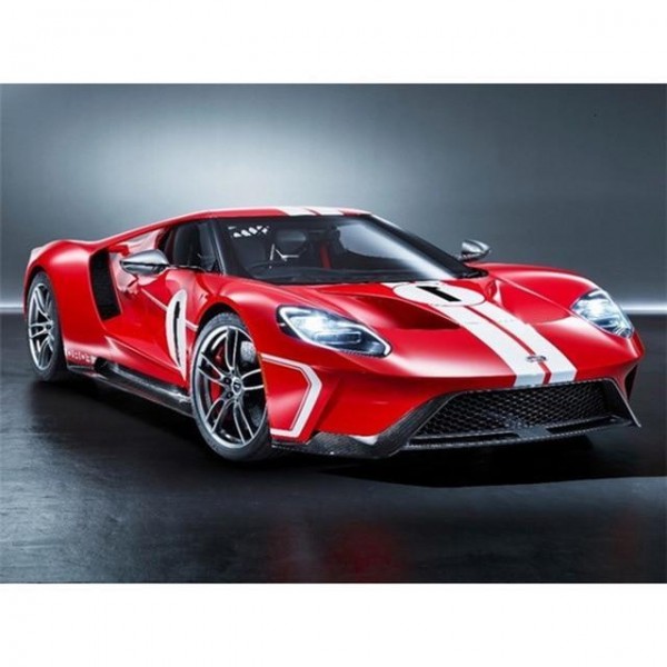 Broderie Diamant Ford GT Spirit Rouge