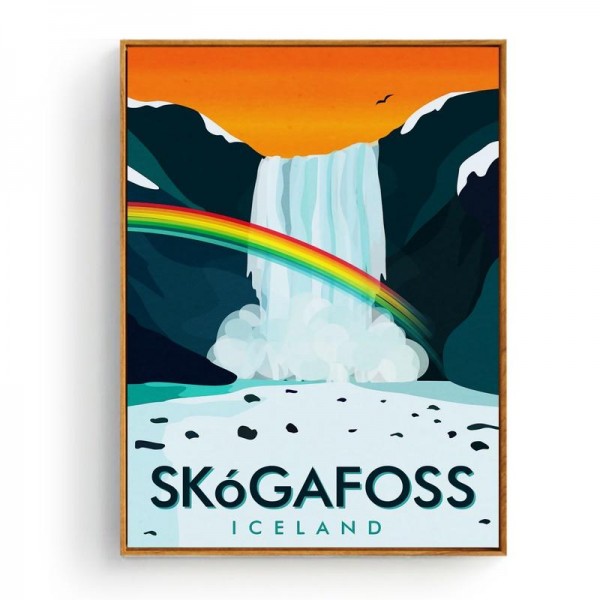 Broderie Diamant Skógafoss Islande