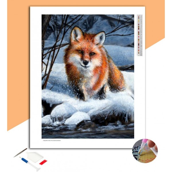 Broderie Diamant Renard & Rivière