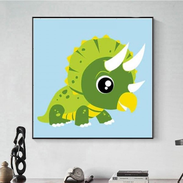 Broderie Diamant Dinosaure à cornes - Enfant