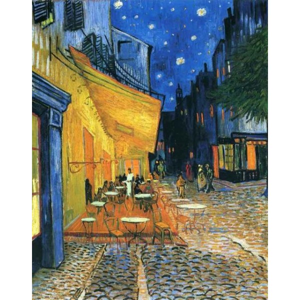 Broderie Diamant Van Gogh La Terrasse du café le soir