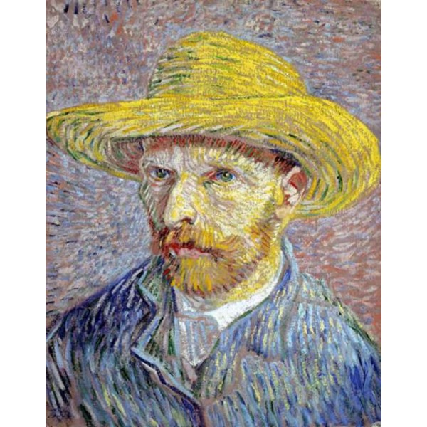 Broderie Diamant Van Gogh Autoportrait au chapeau de paille