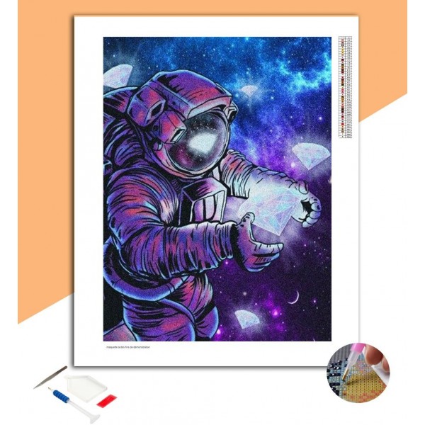 Broderie diamant Cosmonaute & Diamants
