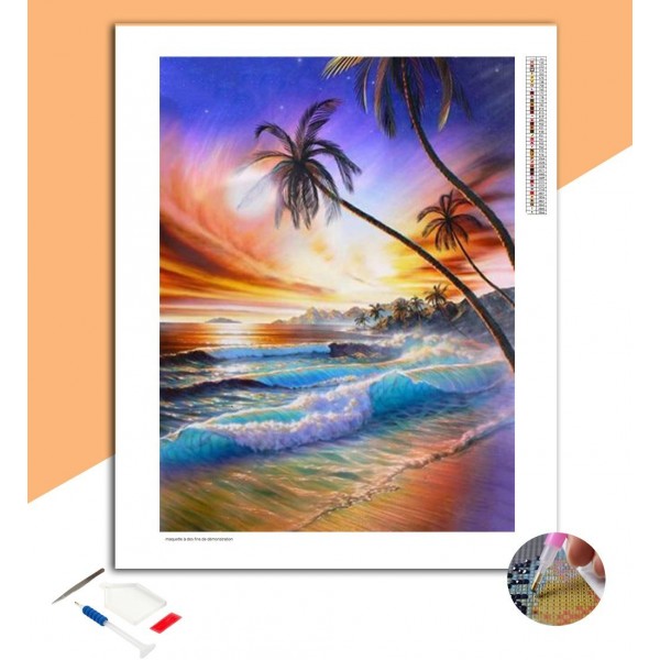 Broderie Diamant Paysage Fantastique