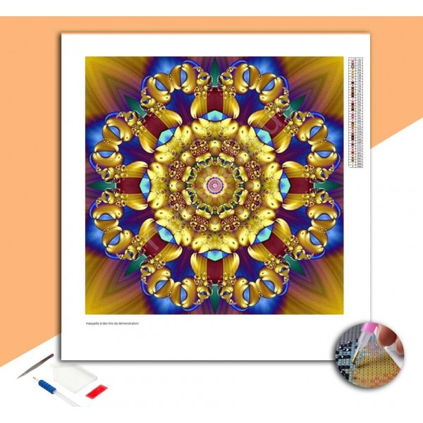 Broderie Diamant Mandala Royauté