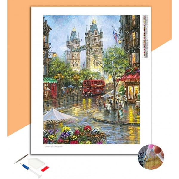 Broderie Diamant Rues de Londres