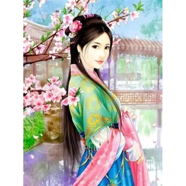 Broderie Diamant Jeune Asiatique