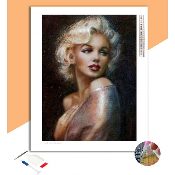 Broderie Diamant Portrait Marilyn Monroe