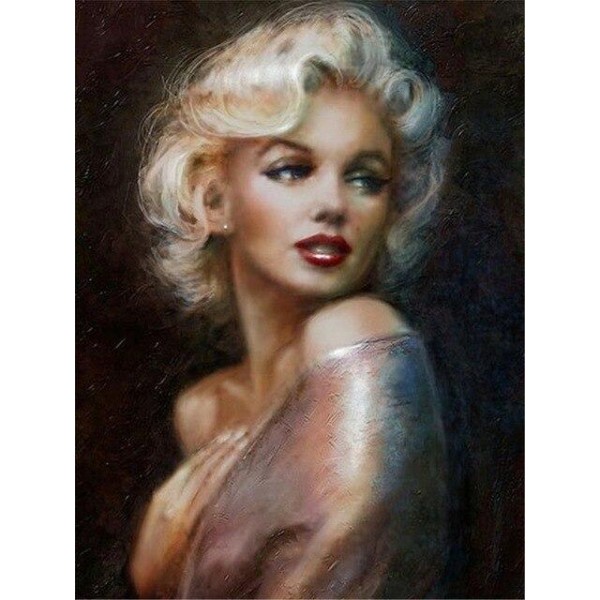 Broderie Diamant Portrait Marilyn Monroe