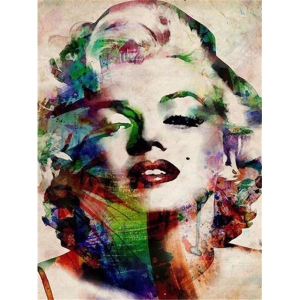Broderie Diamant Visage Marilyn Monroe