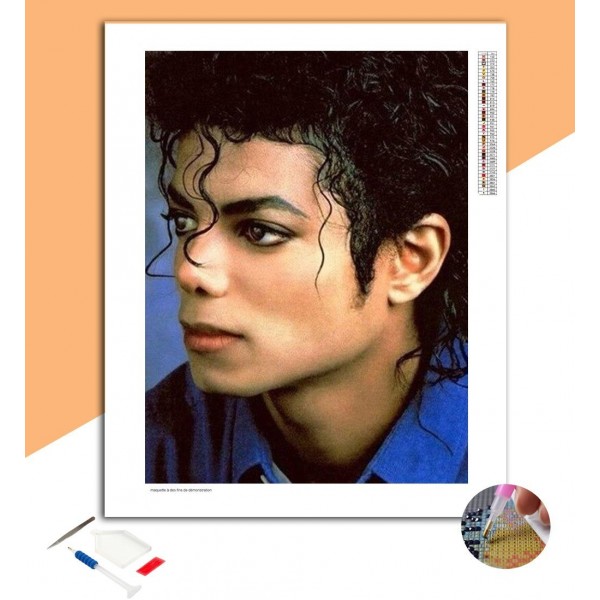 Broderie Diamant Portrait Michael Jackson