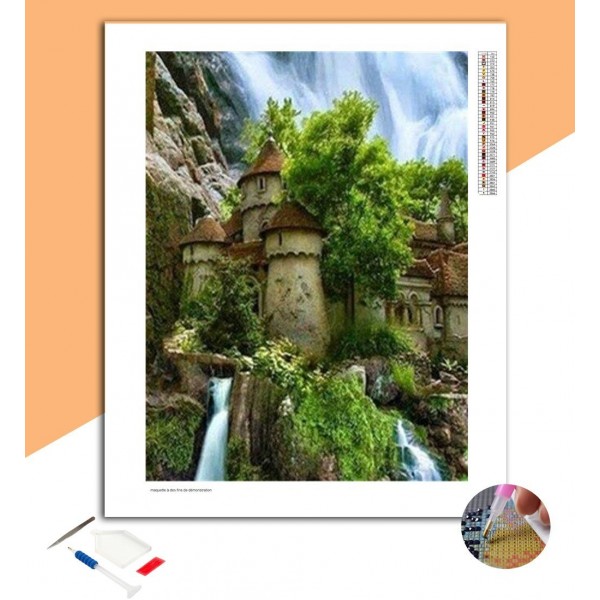 Broderie Diamant Cascade & Château