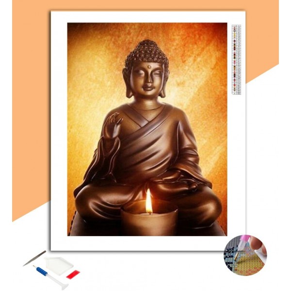 Broderie Diamant Bouddha Gautama